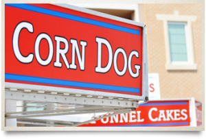 Corn Dog Vendor Sign